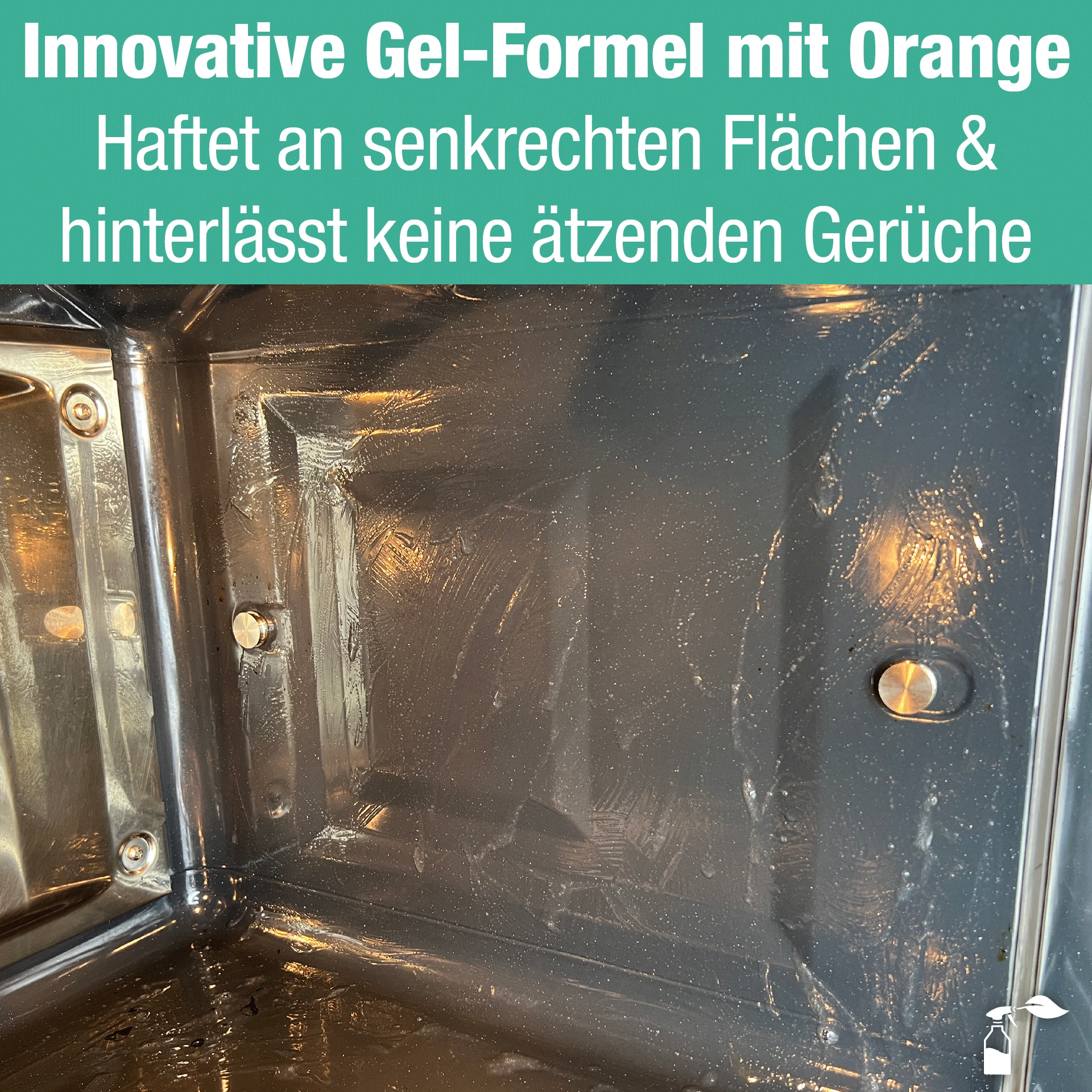 Innovative Gel-Formel mit Orangenduft.